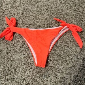 SHEIN Red Bikini Bottom with Side Ties